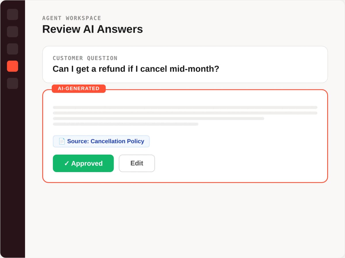 AI-assisted answer generation